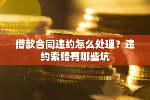 武汉借款合同违约怎么处理？违约索赔有哪些坑