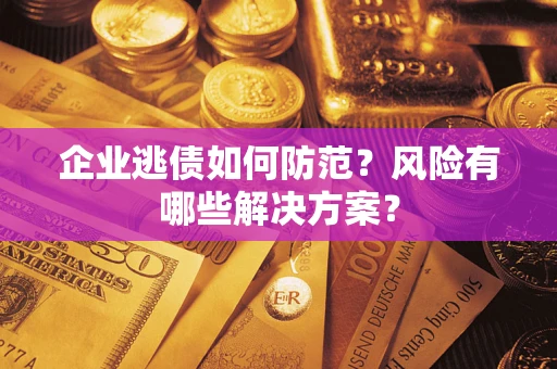 武汉企业逃债如何防范？风险有哪些解决方案？