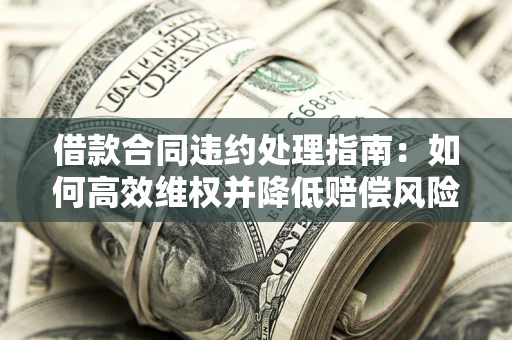 武汉借款合同违约处理指南：如何高效维权并降低赔偿风险？