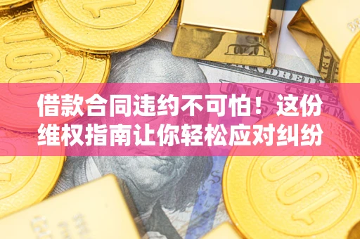 武汉借款合同违约不可怕！这份维权指南让你轻松应对纠纷