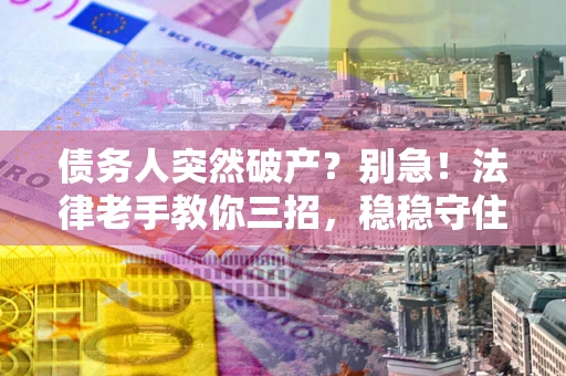武汉债务人突然破产？别急！法律老手教你三招，稳稳守住血汗钱