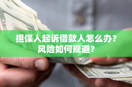 武汉担保人起诉借款人怎么办？风险如何规避？