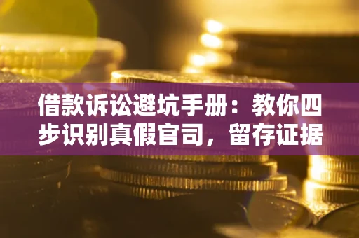 武汉借款诉讼避坑手册：教你四步识别真假官司，留存证据不踩雷