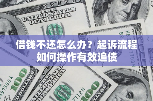 武汉借钱不还怎么办？起诉流程如何操作有效追债