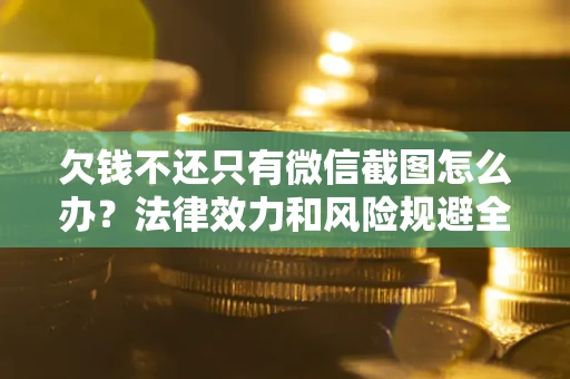 武汉欠钱不还只有微信截图怎么办？法律效力和风险规避全解析
